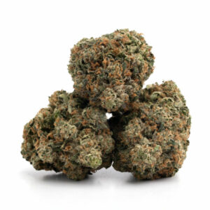 LA Coma Strain AAAA cannabis flower with frosty trichomes