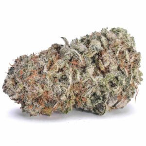 Platinum Haze Strain AAA cannabis bud on white background