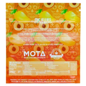 MOTA THC Peach Mango Jellies 1000mg THC